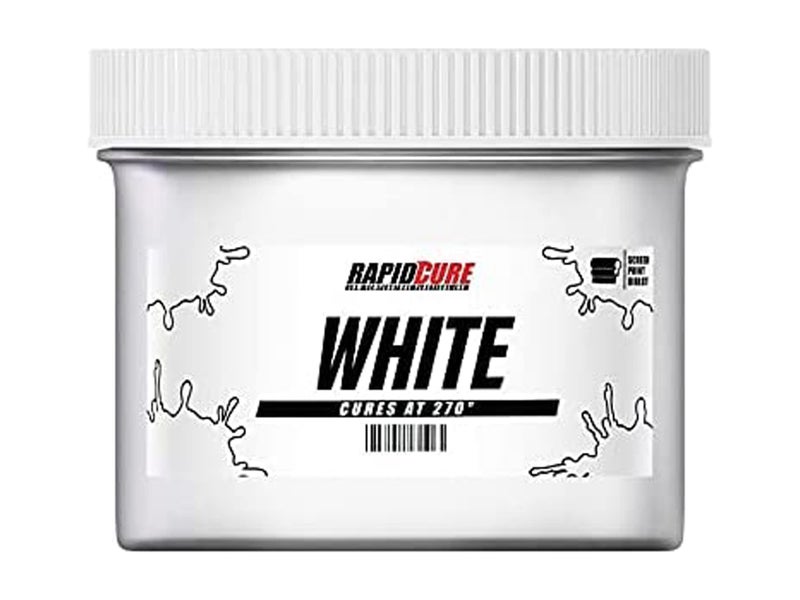 Screen Print Direct حبر الطباعة بالشاشة Rapid CureÂ® أبيض (بنت - 16 أونصة) - حبر بلاستيسول للطباعة بالشاشة، طلاء قماش يجف بسرعة - طباعة الشاشة مباشرةÂ®، صنع في الولايات المتحدة - Image 1